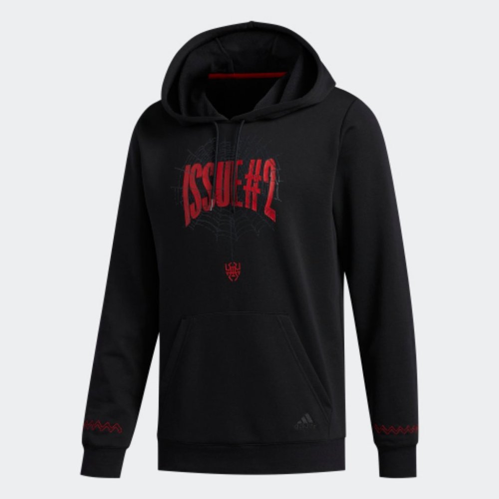 adidas DON Issue #2 Hoodie Sweatshirt Black Red
